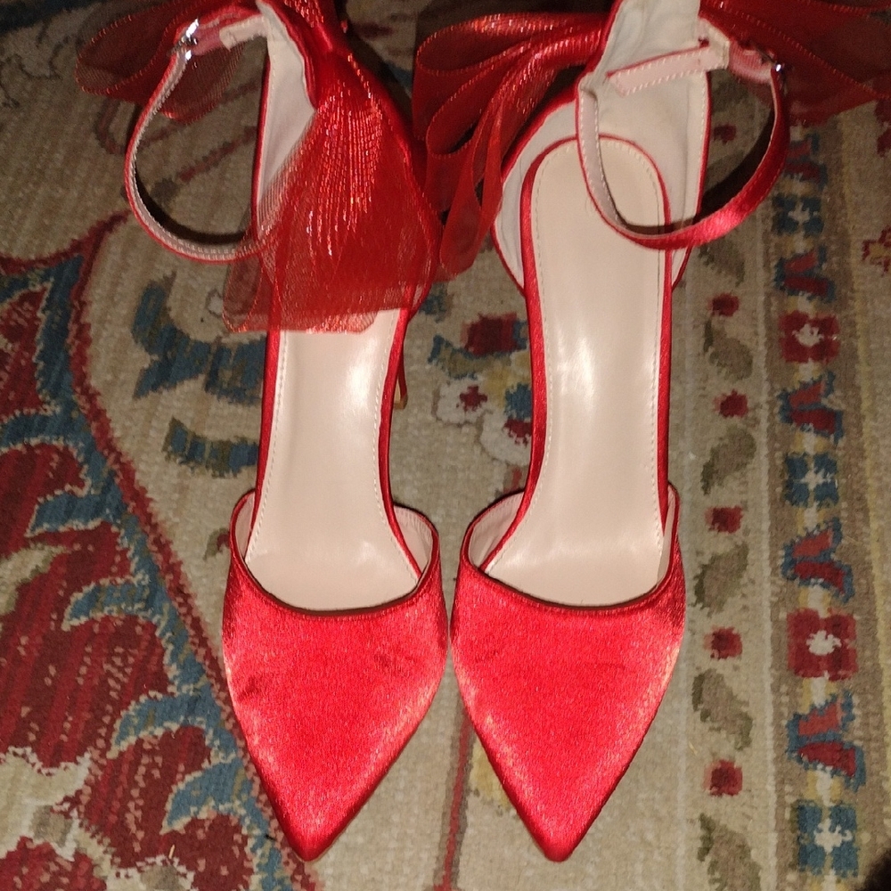 Elegant Red Women's Heels